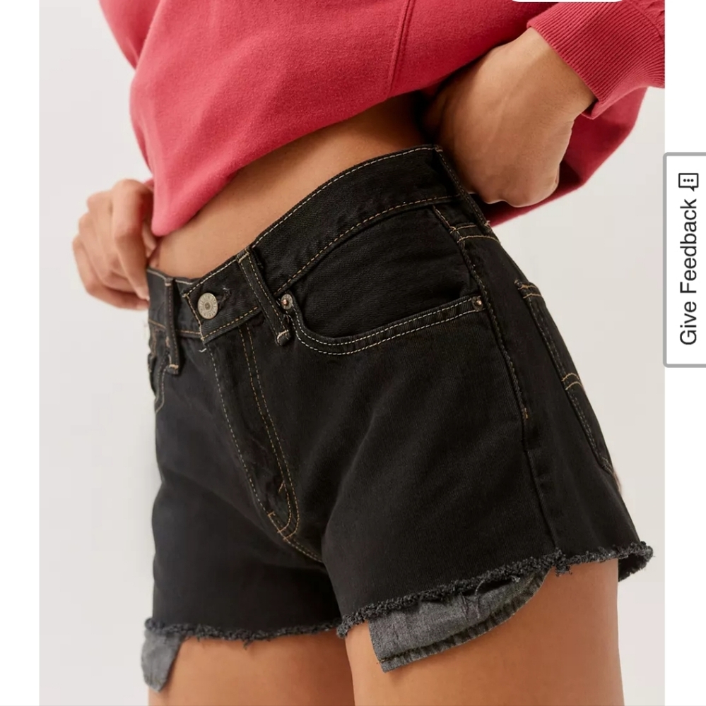 Nwt urban renewal Vintage Levi’s black Cut Off Shorts NWT Size XS
